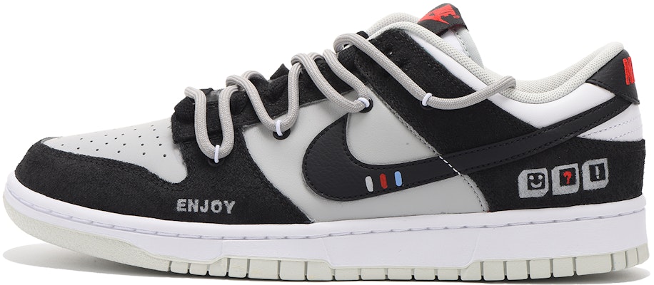 【定製球鞋】 Nike Dunk Low 栗子 舒適百搭 解構 電玩 高街 低筒 板鞋 男款 黑灰 Buy 【定製球鞋】 Nike Dunk Low 栗子 舒適百搭 解構 電玩 高街 低筒 板鞋 男款 黑灰