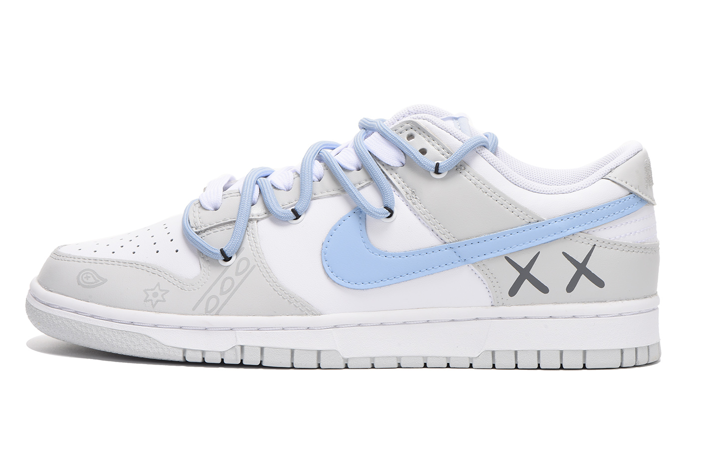 Buy [Sepatu Kustom] Nike Dunk Low 'Chestnut Deconstructed High Street' DH9765-102(Team59-女款灰蓝七SBOX)