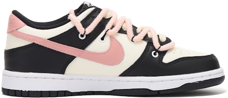 【定製球鞋】Nike Dunk Low 栗子 解構 舒適百搭 耐磨 低筒 板鞋 GS 黑粉 Order 【定製球鞋】Nike Dunk Low 栗子 解構 舒適百搭 耐磨 低筒 板鞋 GS 黑粉