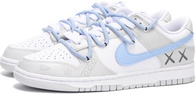 【定制球鞋】Nike Dunk Low 栗子 特殊鞋盒 vibe風 解構 高街 低幫 板鞋 GS 灰藍 Lookbook 【定制球鞋】Nike Dunk Low 栗子 特殊鞋盒 vibe風 解構 高街 低幫 板鞋 GS 灰藍