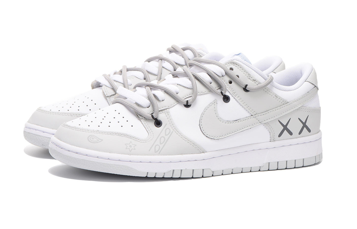Lookbook 【定制鞋】耐克Dunk Low '栗色礼盒风 解构高街' DV0831-101(Team59-男款灰色七SBOX)