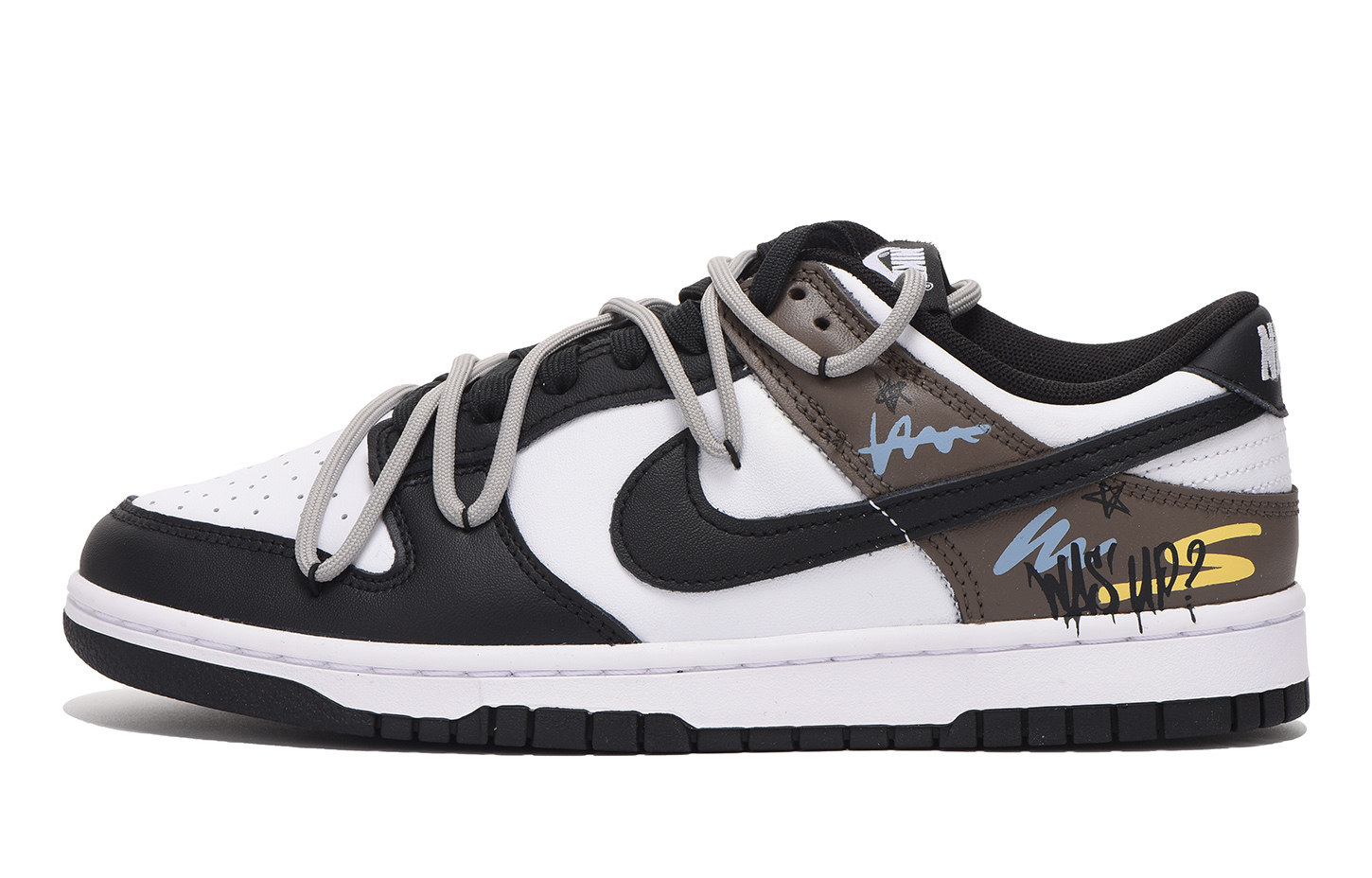 Buy 【定制球鞋】Nike Dunk Low 禮盒 栗子 塗鴉 防滑耐磨 低幫 板鞋 GS 黑棕