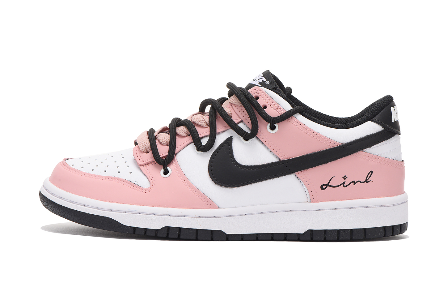 Buy 나이키 덩크 로우 '밤색 장미핑크' (커스텀) CW1590-100(Team拾伍-女款粉色五)