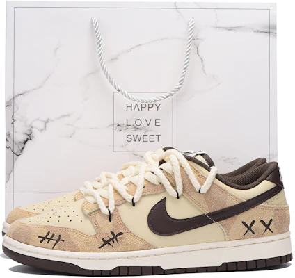 【定制球鞋】 Nike Dunk 栗子 vibe風 520 百搭潮流 解構 包裹性防滑 低筒 板鞋 男女同款 棕色 Buy 【定制球鞋】 Nike Dunk 栗子 vibe風 520 百搭潮流 解構 包裹性防滑 低筒 板鞋 男女同款 棕色