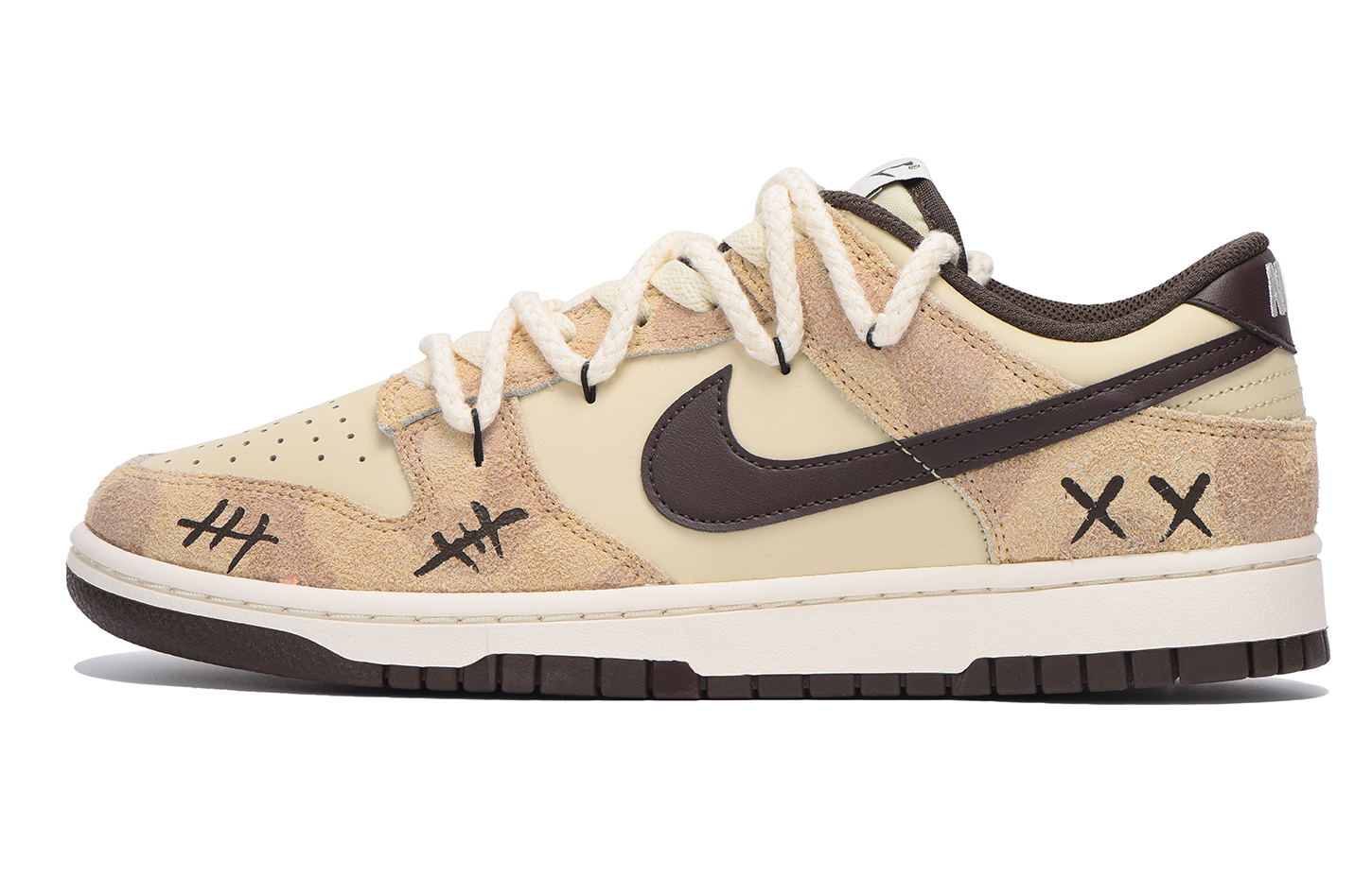 Order 【定制球鞋】 Nike Dunk 栗子 vibe風 520 百搭潮流 解構 包裹性防滑 低筒 板鞋 男女同款 棕色