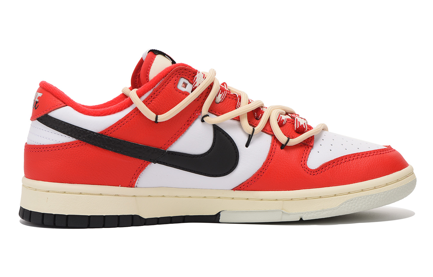 Lookbook [定制鞋] 耐克Dunk Low '栗色氛围 黑红' DZ2536-600(Team59-男款黑红三)
