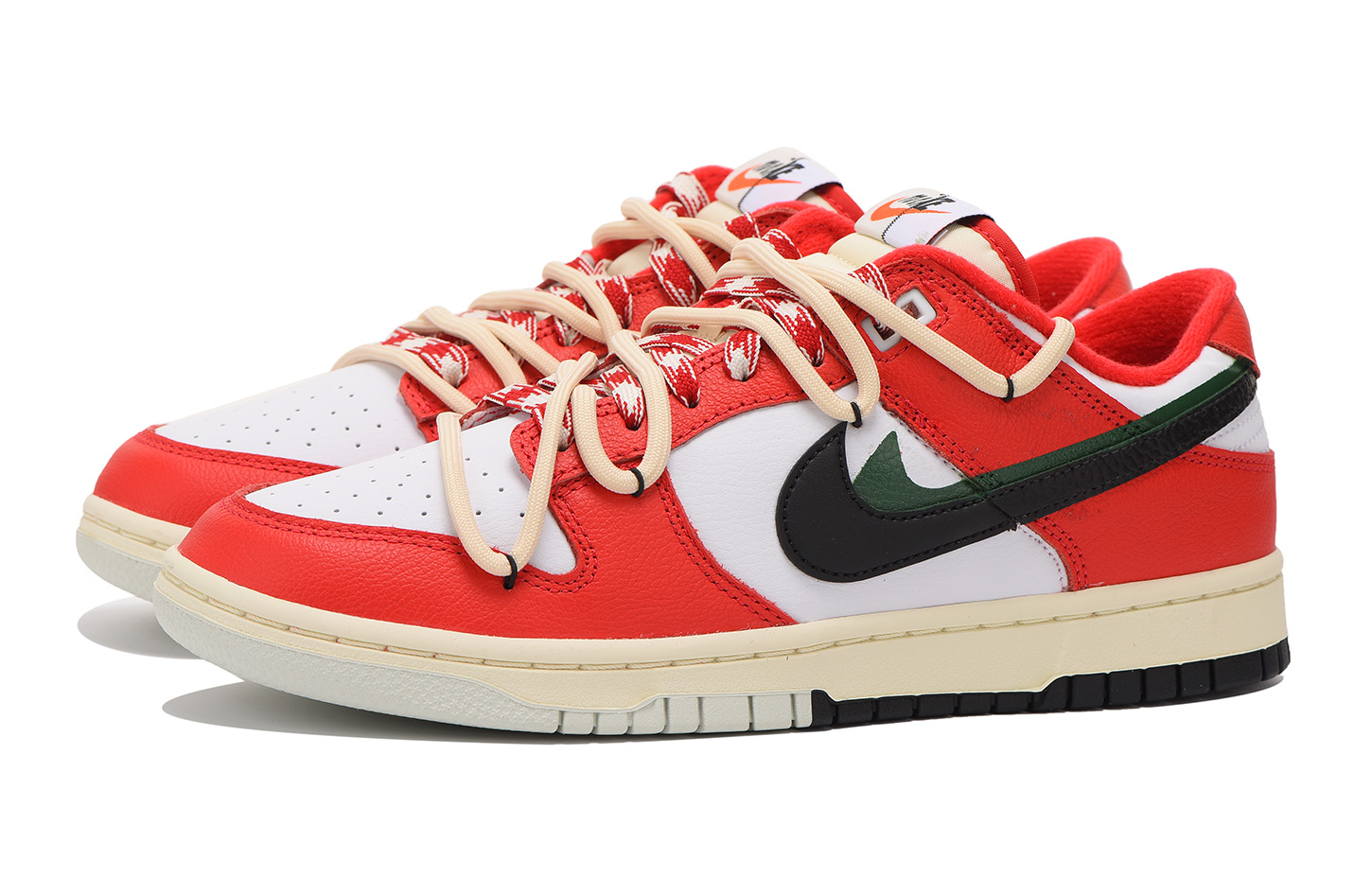 Shop [定制鞋] 耐克Dunk Low '栗色氛围 黑红' DZ2536-600(Team59-男款黑红三)