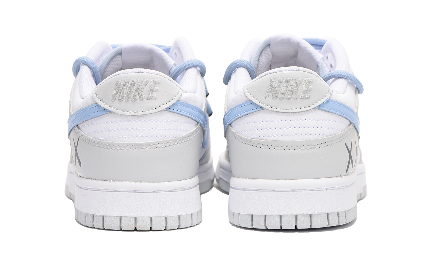 Shop 【定制球鞋】Nike Dunk Low 栗子 禮盒 vibe風 解構 防滑耐磨 低幫 板鞋 男款 灰藍