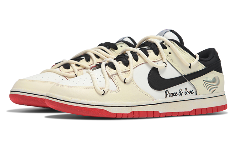 Lookbook 나이키 덩크 로우 '시카고 발렌타인' (커스텀) DD3363-100(Teamfour-男款和平与爱QD)