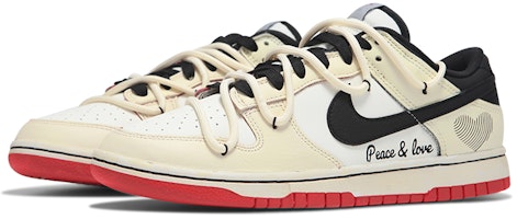 【カスタムシューズ】ナイキ ダンク ロー 'シカゴ バレンタインデー' DD3363-100(Teamfour-男款和平与爱QD) Lookbook 【カスタムシューズ】ナイキ ダンク ロー 'シカゴ バレンタインデー' DD3363-100(Teamfour-男款和平与爱QD)