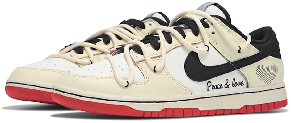 【定制鞋款】耐克Dunk Low '芝加哥情人节' DD3363-100(Teamfour-男款和平与爱QD) Lookbook 【定制鞋款】耐克Dunk Low '芝加哥情人节' DD3363-100(Teamfour-男款和平与爱QD)