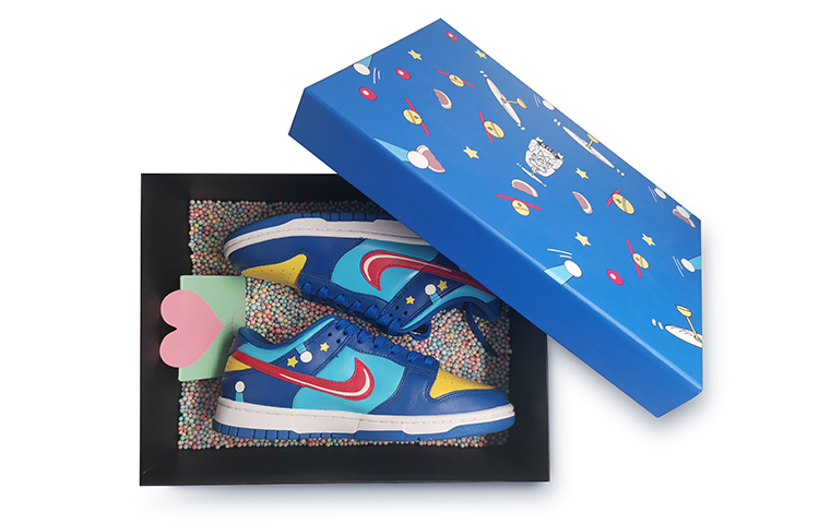 Buy [Kasut Tersuai] Nike Dunk Low 'Hari Kanak-Kanak - Doraemon' DD1391-001（TeamE-儿童节男款哆啦A梦蓝黄）