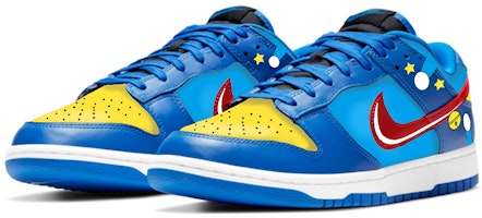 【客製化球鞋】 Nike Dunk Low 兒童節主題客製 噴繪 哆啦A夢 贈送特殊鞋盒 低筒 板鞋 男款 藍黃色 Shop 【客製化球鞋】 Nike Dunk Low 兒童節主題客製 噴繪 哆啦A夢 贈送特殊鞋盒 低筒 板鞋 男款 藍黃色