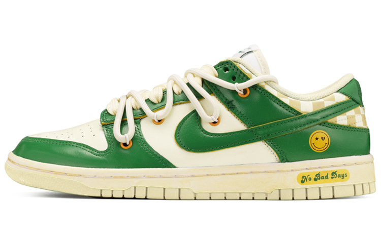 Order 【カスタムシューズ】ナイキ ダンクロー「こどもの日スマイリーダークグリーン」 DJ6188-100(TeamE-男款笑脸墨绿)