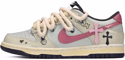 【客製化球鞋】Nike Dunk Low 兒童節主題客製化 特殊鞋盒 十字架 低筒 板鞋 男女同款 淺灰卡其 Buy 【客製化球鞋】Nike Dunk Low 兒童節主題客製化 特殊鞋盒 十字架 低筒 板鞋 男女同款 淺灰卡其