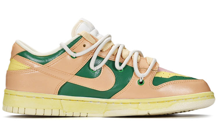 Order [Sepatu Custom] Nike Dunk Low 'Festival Anak Berlian Chip' DJ6188-100(TeamE-男款钻石筹码黄绿)