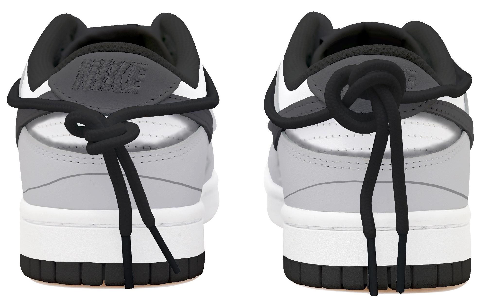 Shop [Kasut Tempahan Khas] Nike Dunk Low 'Elemen Cina - Hitam Putih Kelabu' DD1391-100(Team拾玖-回字纹男S-BOX)