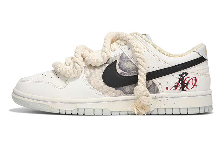 Buy [Nike Kasut Custom] Nike Dunk Low 'Chinese Ink' DV0831-101(Team24-男款墨麻绳米色)