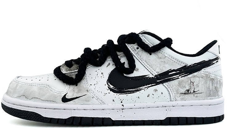 custom-shoes-nike-dunk-low-chinese-ink-black-grey