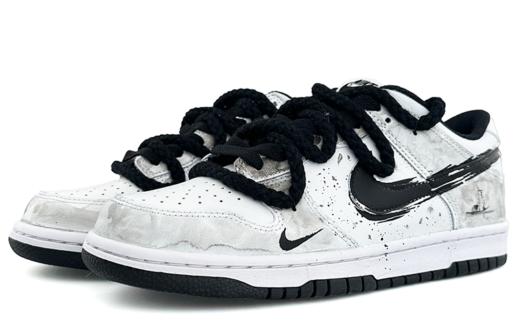 Lookbook [Kasut Custom] Nike Dunk Low 'Dakwat Cina Hitam-Kelabu' DV0831-002(Team13-水墨之韵)