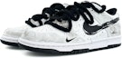 Lookbook 【訂製球鞋】Nike Dunk Low 潮流復古 防滑耐磨輕便 水墨畫 台灣風潮 解構鞋帶 低筒 板鞋 男女同款 黑灰