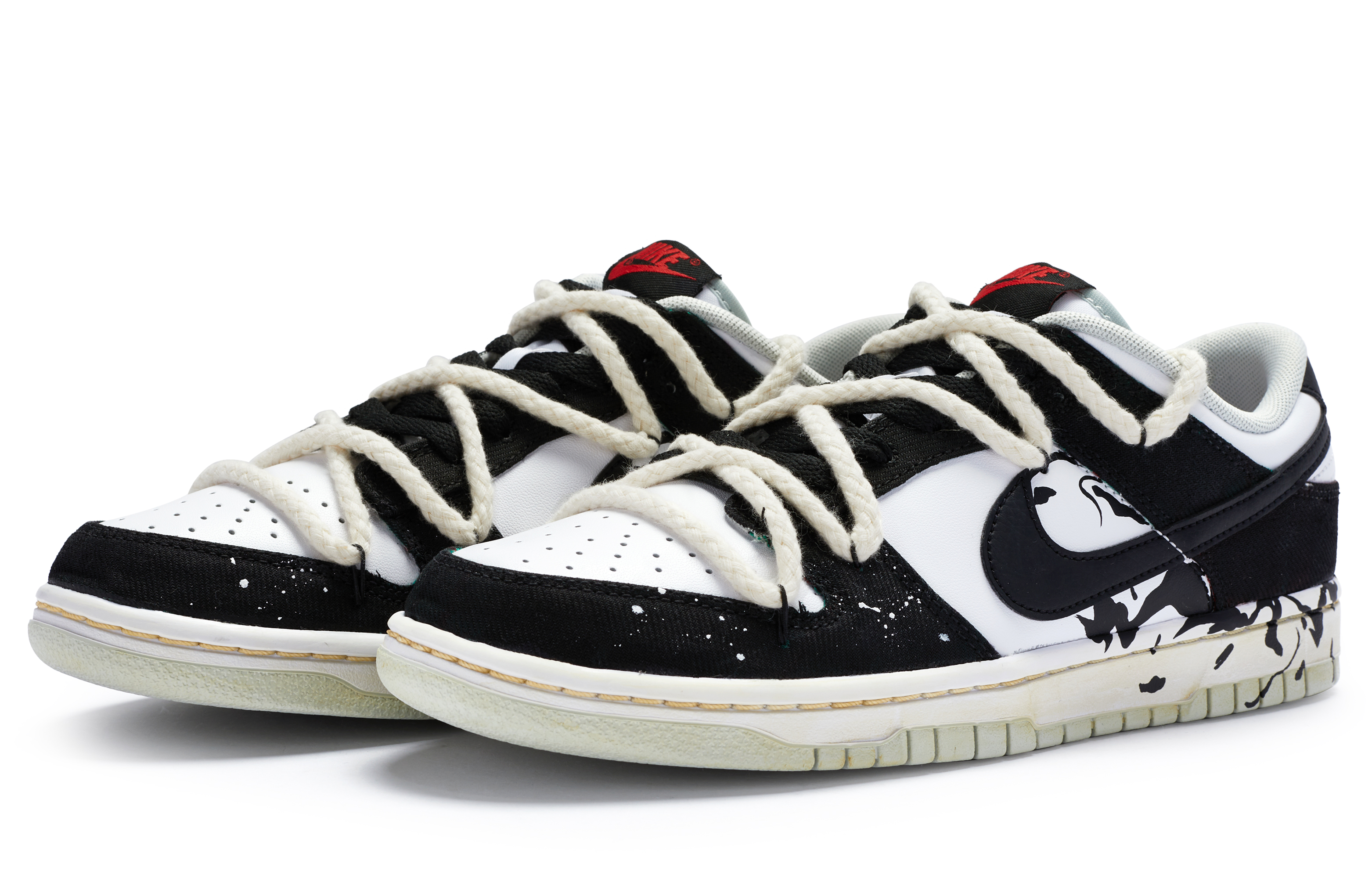 Lookbook 【カスタムシューズ】ナイキ ダンク ロー '中国インクブラックホワイトグレー' DV0827-100(TeamR-男款墨染黑白)