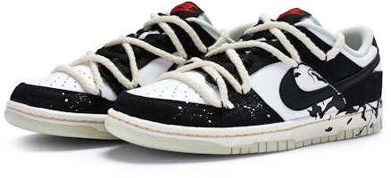 【客製化球鞋】Nike Dunk Low 牛角尖 墨染 中國風水墨/台灣風水墨 泼墨 解構作舊 手繪噴繪 低筒 板鞋 男款 黑白灰 Lookbook 【客製化球鞋】Nike Dunk Low 牛角尖 墨染 中國風水墨/台灣風水墨 泼墨 解構作舊 手繪噴繪 低筒 板鞋 男款 黑白灰