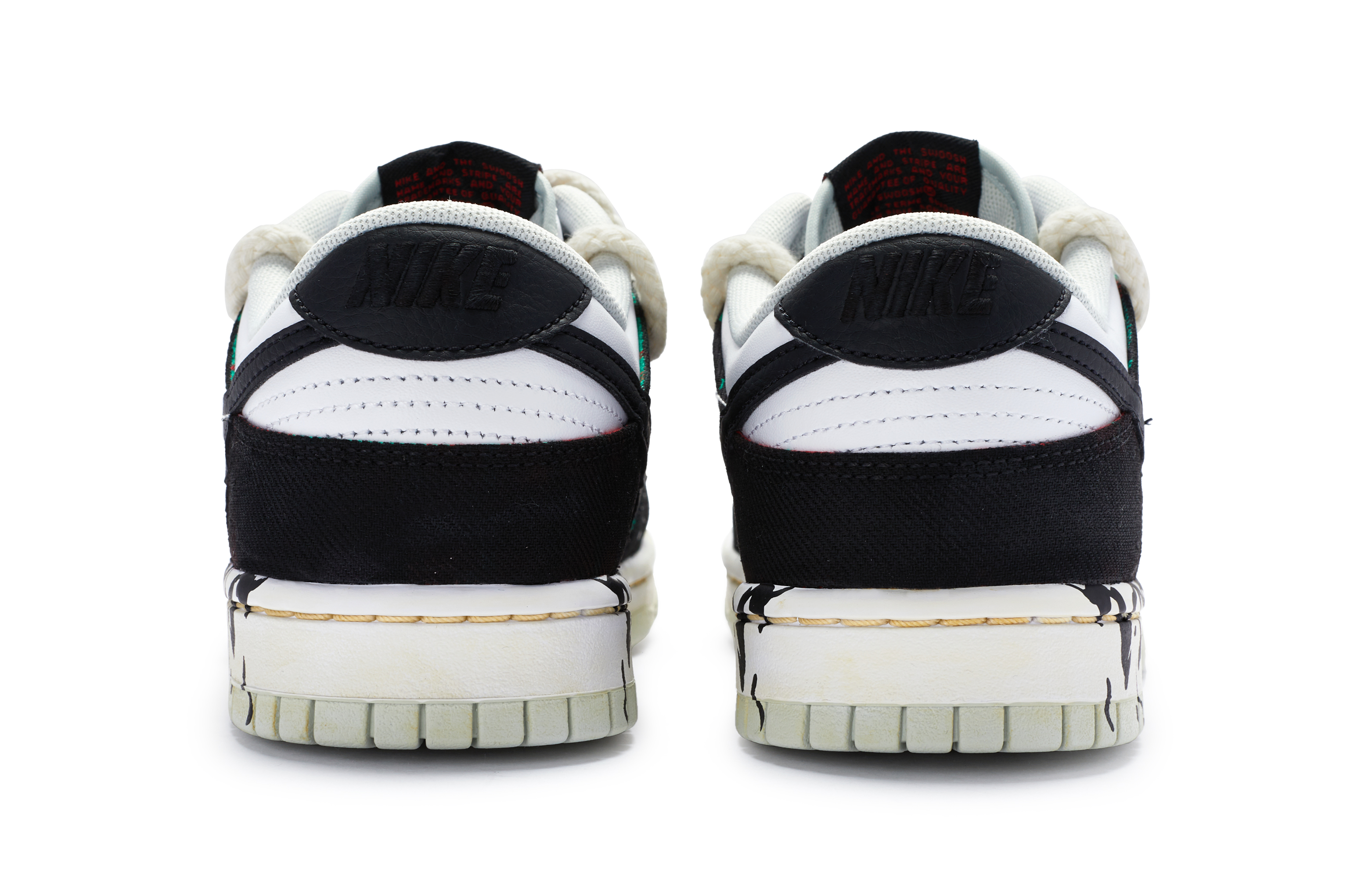 Shop 【カスタムシューズ】ナイキ ダンク ロー '中国インクブラックホワイトグレー' DV0827-100(TeamR-男款墨染黑白)