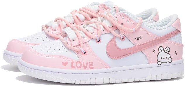 【定制鞋】耐克Dunk Low '春节礼粉' DH9765-100(Team拾伍-女款粉兔) Lookbook 【定制鞋】耐克Dunk Low '春节礼粉' DH9765-100(Team拾伍-女款粉兔)