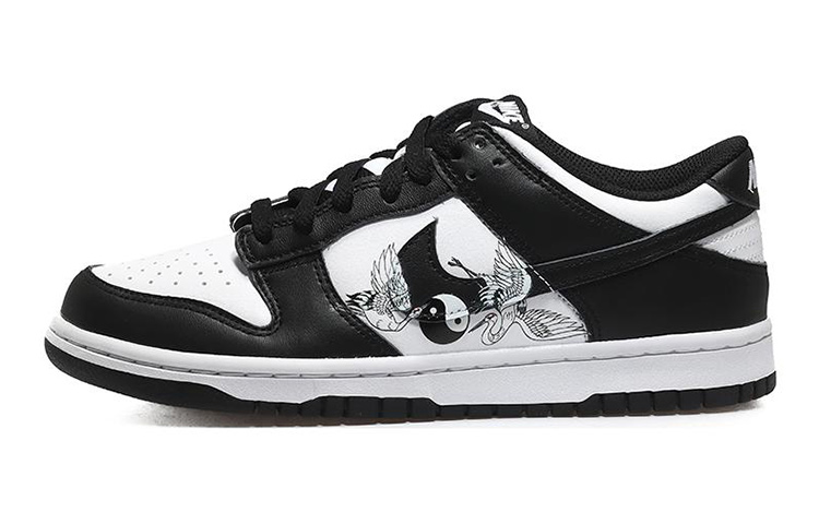 Buy [定制鞋] 耐克Dunk Low '太极鹤熊猫黑白' CW1590-100(Team10-女款熊猫太极仙鹤QD)