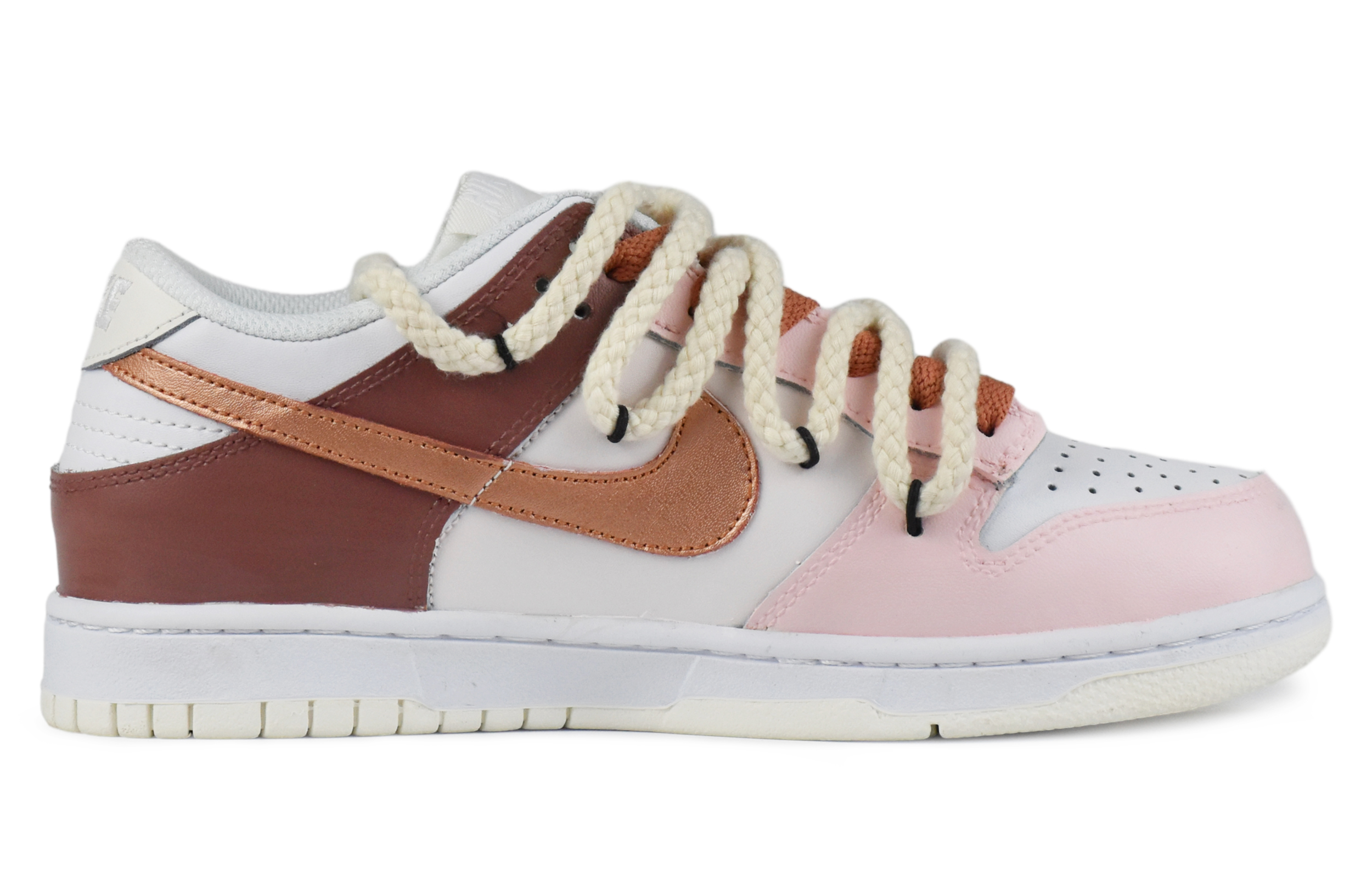 Lookbook [Shoes Custom] Nike Dunk Low 'Cinta Coklat' DH9765-100(TeamD-GS款巧克力之恋)