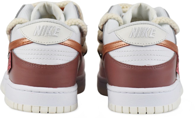 【定制球鞋】 Nike Dunk Low 巧克力之戀 雙鞋帶 解構風 粗鞋帶 低幫 板鞋 GS 白棕粉 Details for 【定制球鞋】 Nike Dunk Low 巧克力之戀 雙鞋帶 解構風 粗鞋帶 低幫 板鞋 GS 白棕粉
