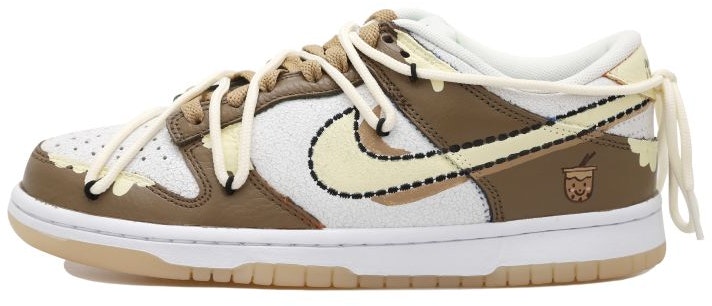 custom-shoes-nike-dunk-low-chocolate-mocha-double-swoosh