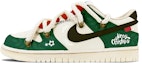 Buy 【定製球鞋】 Nike Dunk Low 浸染 解構鞋帶 Vibe風 氧化做舊 聖誕限定 低幫 板鞋 GS 黑綠