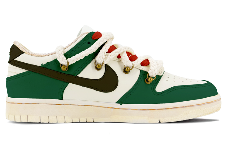 Order [Sepatu Custom] Nike Dunk Low 'Hitam Hijau Natal' DH9765-100(TeamK-响叮当)