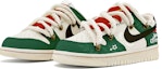 Lookbook 【定製球鞋】 Nike Dunk Low 浸染 解構鞋帶 Vibe風 氧化做舊 聖誕限定 低幫 板鞋 GS 黑綠