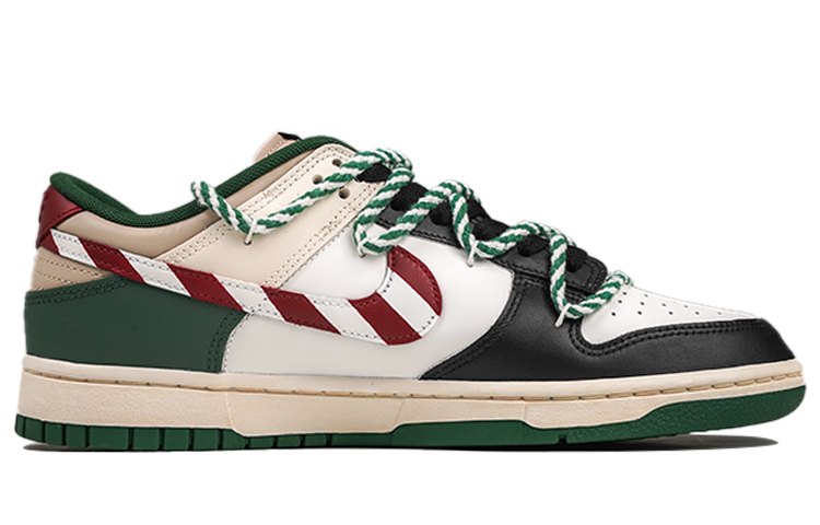 Order [Zapatos Personalizados] Nike Dunk Low 'Dulce de Navidad Candy Cane' FB7160-231(Team27-圣诞绿S-BOX)