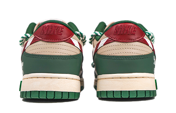 Shop [Zapatos Personalizados] Nike Dunk Low 'Dulce de Navidad Candy Cane' FB7160-231(Team27-圣诞绿S-BOX)