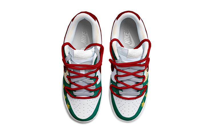 Shop [Zapatillas Personalizadas] Nike Dunk Low 'Navidad Deconstruidas' DH9765-100(Team拾玖-圣诞铃铛女S-BOX)