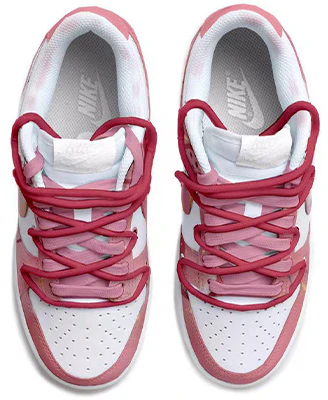 【客製化運動鞋】Nike Dunk Low 聖誕款 星星 彩色 煙火 玫紅漸層 低筒 板鞋 GS 粉白 Shop 【客製化運動鞋】Nike Dunk Low 聖誕款 星星 彩色 煙火 玫紅漸層 低筒 板鞋 GS 粉白