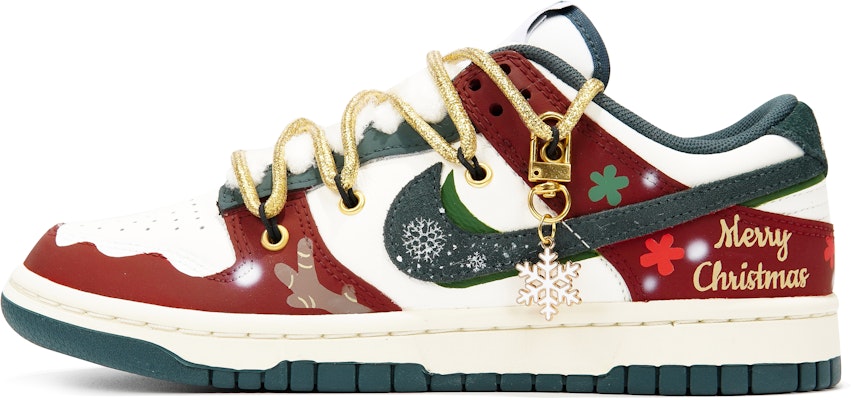 【訂製球鞋】Nike Dunk Low 叁次實驗室 聖誕主題禮盒 雪景馴鹿 聖誕樹好禮 低幫 板鞋 男女同款 白紅綠 Buy 【訂製球鞋】Nike Dunk Low 叁次實驗室 聖誕主題禮盒 雪景馴鹿 聖誕樹好禮 低幫 板鞋 男女同款 白紅綠