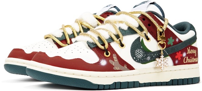 【訂製球鞋】Nike Dunk Low 叁次實驗室 聖誕主題禮盒 雪景馴鹿 聖誕樹好禮 低幫 板鞋 男女同款 白紅綠 Lookbook 【訂製球鞋】Nike Dunk Low 叁次實驗室 聖誕主題禮盒 雪景馴鹿 聖誕樹好禮 低幫 板鞋 男女同款 白紅綠