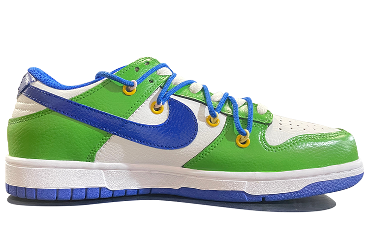 Lookbook [Sneakers Kustom] Nike Dunk Low 'Gingerbread Natal Dilukis Biru Hijau' FD9064-110(TeamD-男女款姜饼)