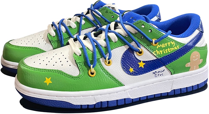 나이키 덩크 로우 '크리스마스 진저브레드 파랑초록' (커스텀) FD9064-110(TeamD-男女款姜饼) Shop 나이키 덩크 로우 '크리스마스 진저브레드 파랑초록' (커스텀) FD9064-110(TeamD-男女款姜饼)