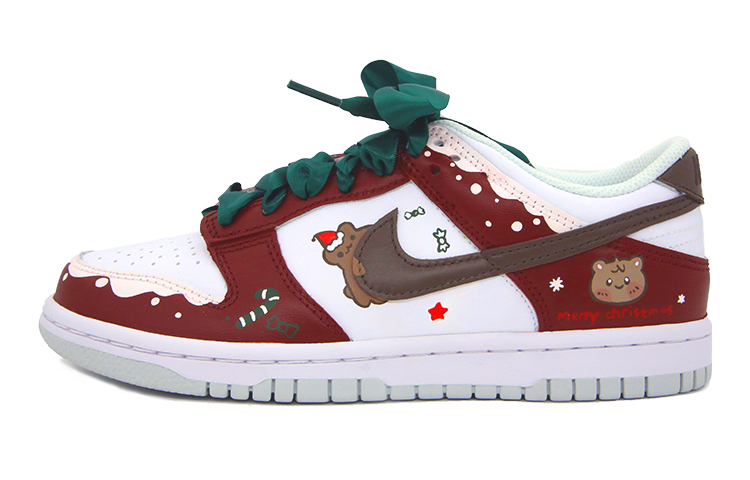Buy [Zapatillas Personalizadas] Nike Dunk Low 'Navidad Graffiti Blanco-Rojo' DH9765-102(Team175)