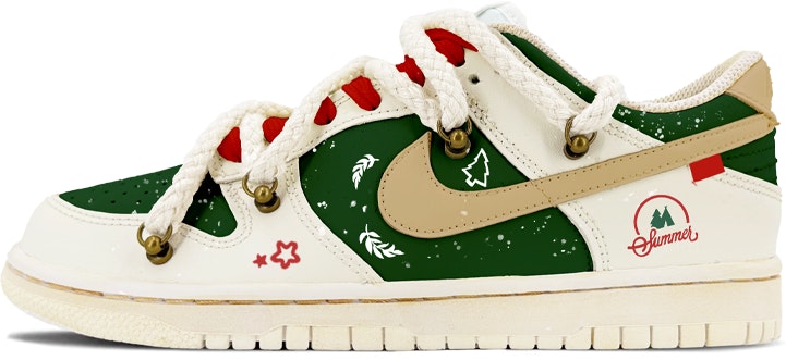 custom-shoes-nike-dunk-low-christmas-mint-vintage