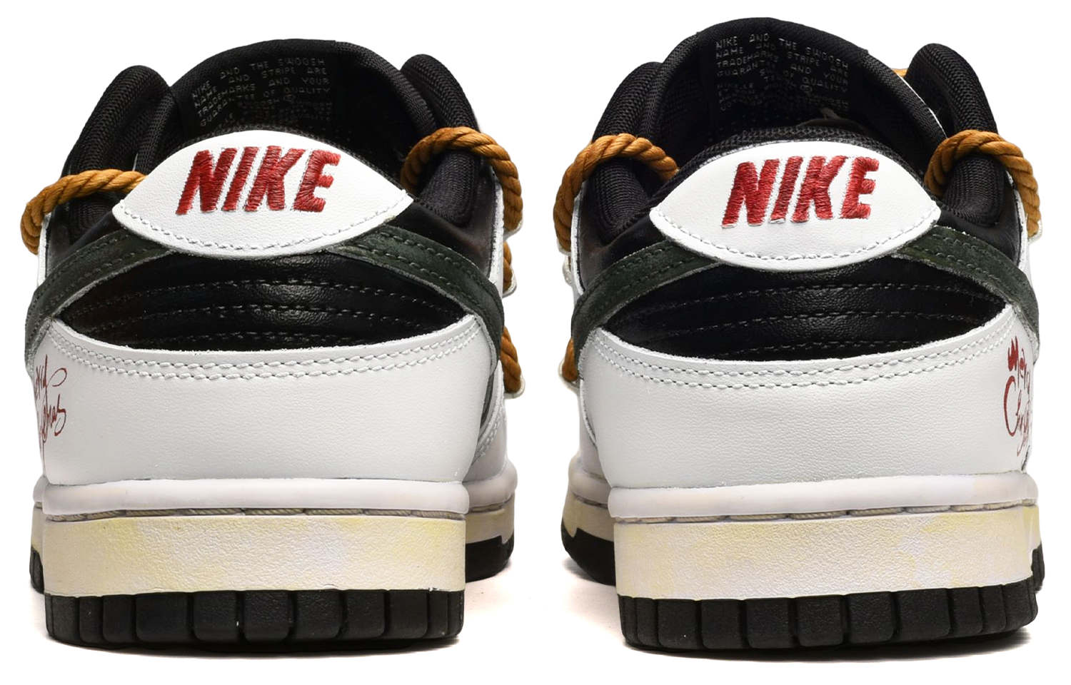 Purchase 【カスタムシューズ】ナイキ ダンク ロー「クリスマスナイトグラフィティ」 DD1391-100(TeamE-男款圣诞夜白黑绿)