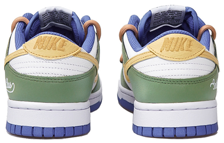 Details for [定制鞋款] 耐克Dunk Low '圣诞起源1.0棕色鞋带' FD9064-110(TeamP-冰雪起源男女同款白绿黄)