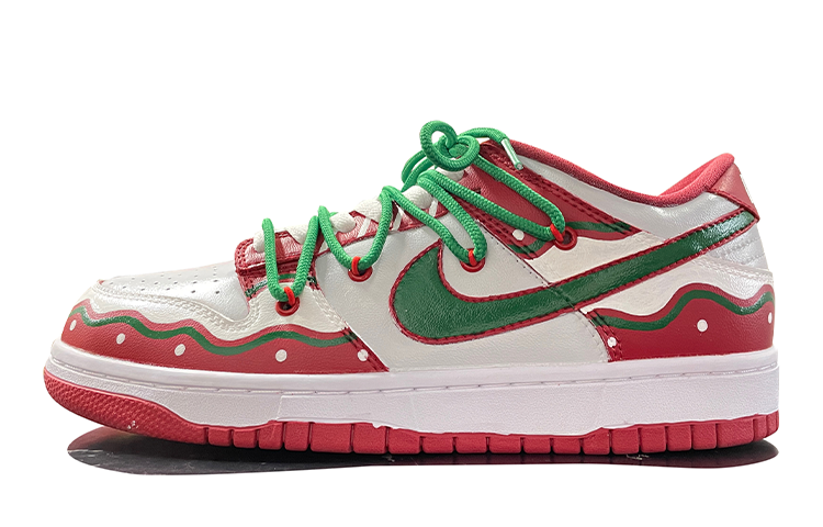 Order [Zapatos Personalizados] Nike Dunk Low 'Rojo-Verde Navidad' CW1590-002(TeamD-GS款雪球)