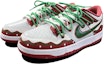 Shop 【定製球鞋】Nike Dunk Low Medium Grey 解構風 聖誕配色 雪球 復古 手繪塗鴉 低幫 板鞋 GS 紅綠